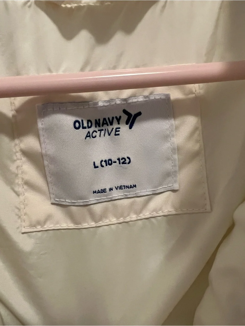 Girls’ Lightweight Quilted Vest - Cream